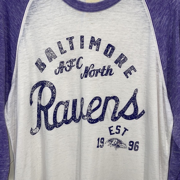 Baltimore Ravens NFL Long Sleeved T-Shirt SZ Large - Picture 3 of 6